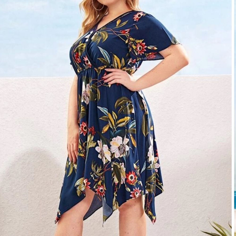 Flower print dress